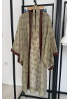 Nakış İşlemeli Kimono Yeşil
