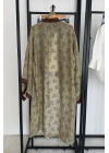 Nakış İşlemeli Kimono Yeşil