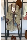 Nakış İşlemeli Kimono Yeşil