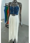 Tie Front Skirt
