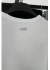 Oversize Crop Tshirt Beyaz