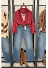 Oversize Ekose Gömlek Kırmızı