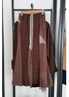 Patchwork Bohem Etek Kahverengi