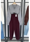 Pensli Pantolon Bordo