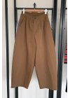 Pileli Bagy Pantolon Camel