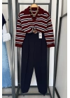 Polo Yaka Kazak Bordo