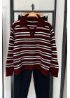 Polo Yaka Kazak Bordo
