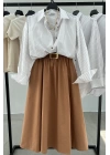 Poplin Pocket Skirt