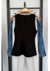 Premıum Kayık Yaka Peplum Bluz