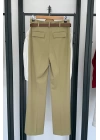 Premıum Kemerli Düz Fit Pantolon Çağla