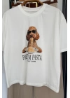 Premıum Pasta Köpek Baskılı T-Shirt