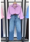 Regular Fit Poplin Gömlek Lila