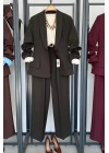Şal Yaka Kloş Ceket Haki