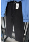 Straight Fit Taşlı Jean Siyah