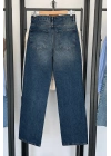 Straight Fit Vintage Görünümlü Jean Mavi