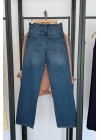 Straight Fit Vintage Görünümlü Jean Mavi Yıkamalı