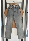 Straight Fit Vintage Görünümlü Jean Tintli