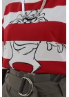 Tazmanya Canavarlı T-Shirt Kırmızı