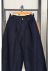 Vintage Denim Pantolon Lacivert