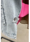 Vintage Oversize Denim Ceket Mavi