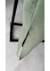 Yırtmaçlı Polo Yaka Elbise Yeşil