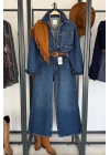 Yüksek Bel Geniş Paça Jean