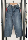 Yüksek Bel Wide Leg Jean Mavi