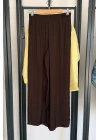 ZR Saten Pantolon Kahve