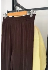 ZR Saten Pantolon Kahve