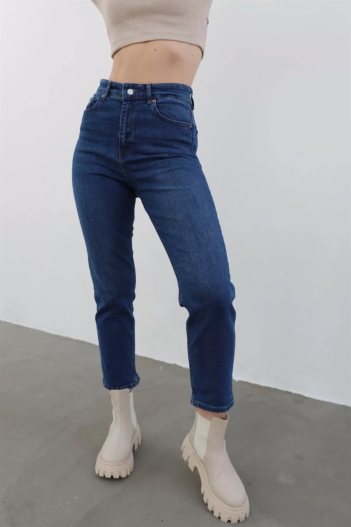 High Waist Mom Denim Jean