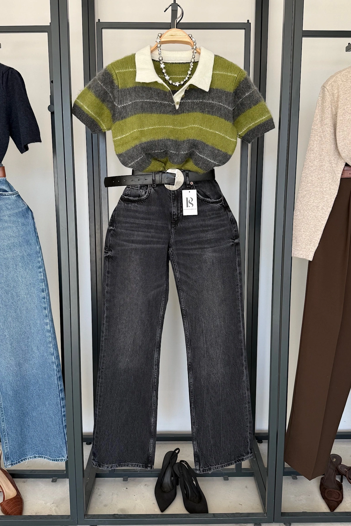 1006 Regular Wide jean Antrasit