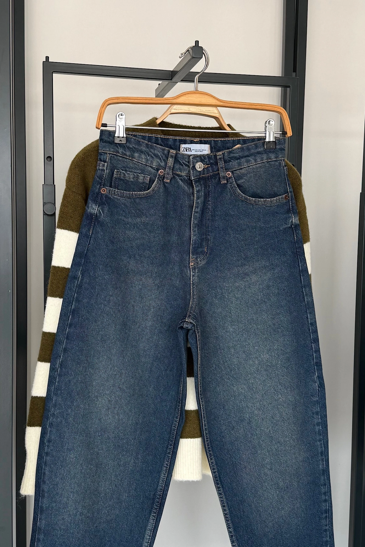 1010 Barrel Jean Tintli