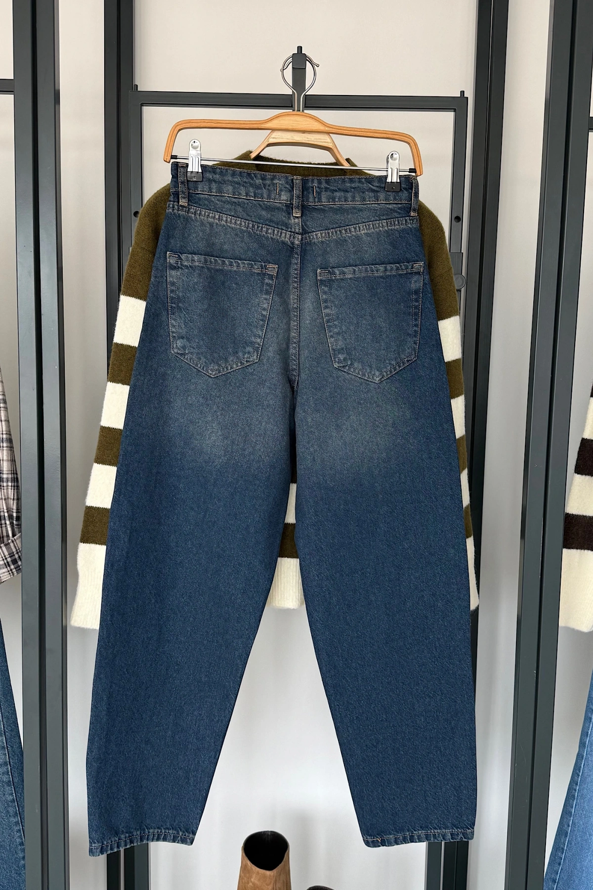 1010 Barrel Jean Tintli