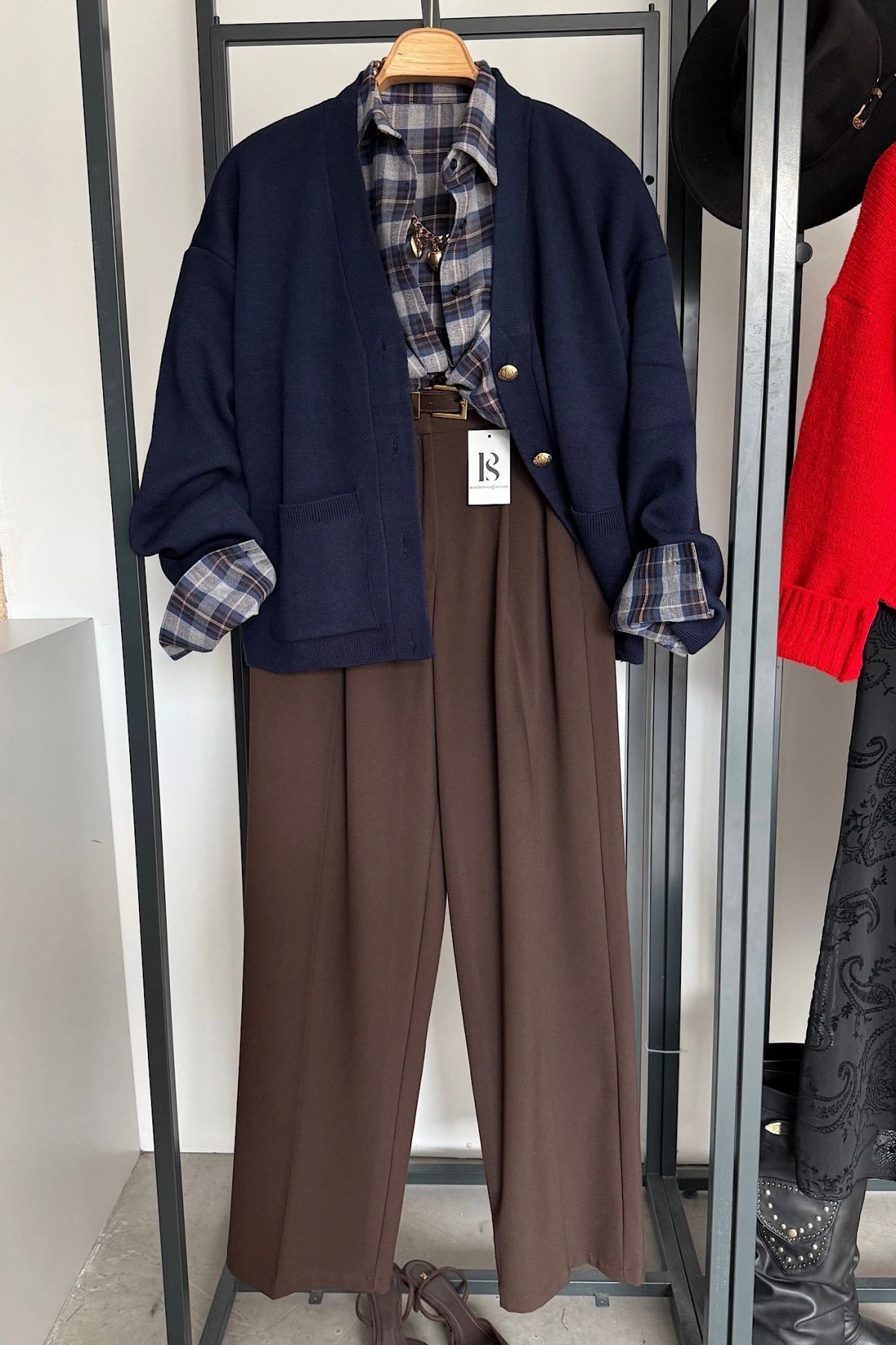 4 Düğmeli Hırka Lacivert