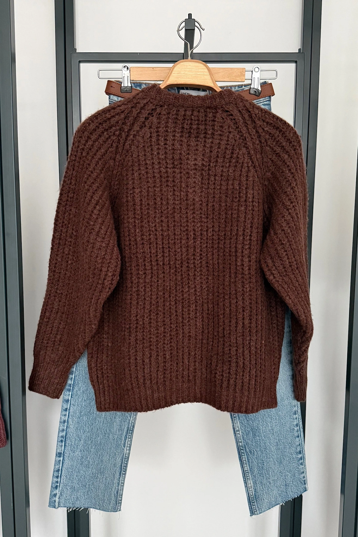 5 Düğmeli Hırka Kahverengi