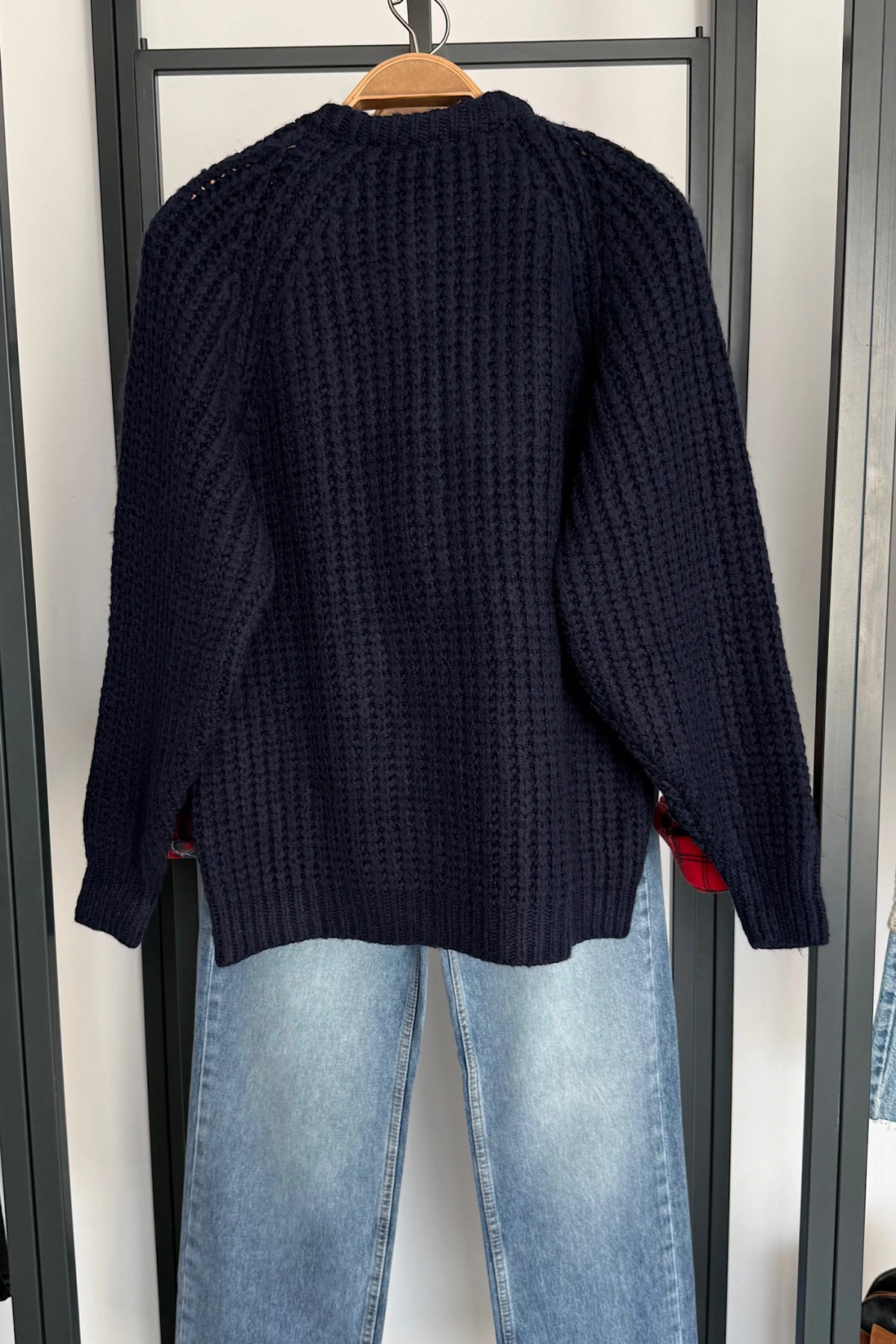 5 Düğmeli Hırka Lacivert