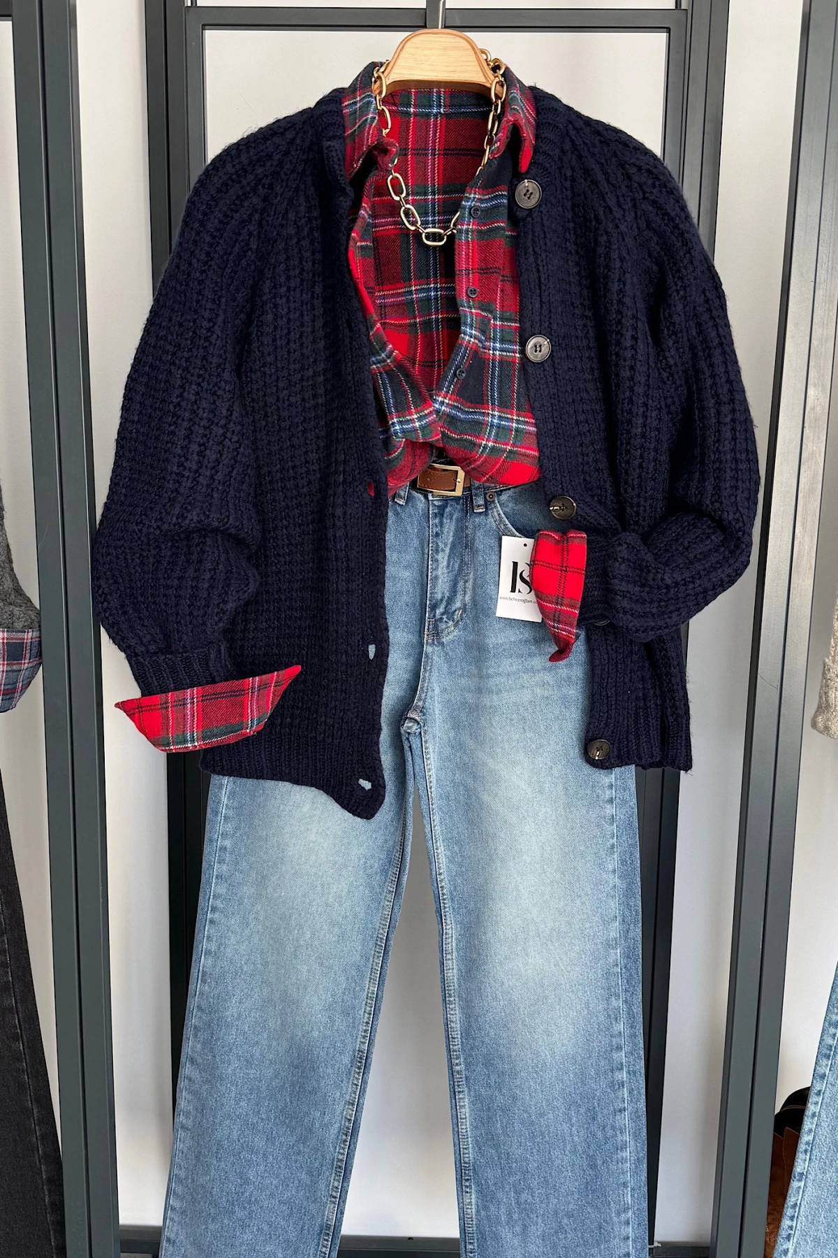 5 Düğmeli Hırka Lacivert