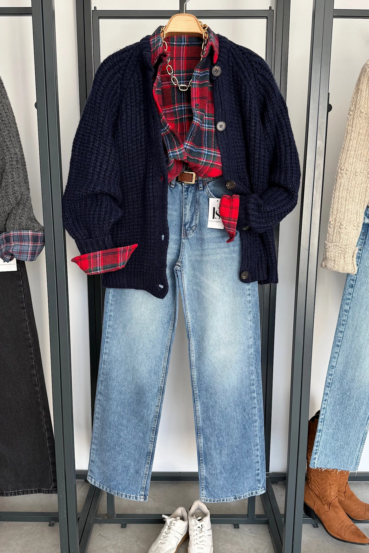 5 Düğmeli Hırka Lacivert