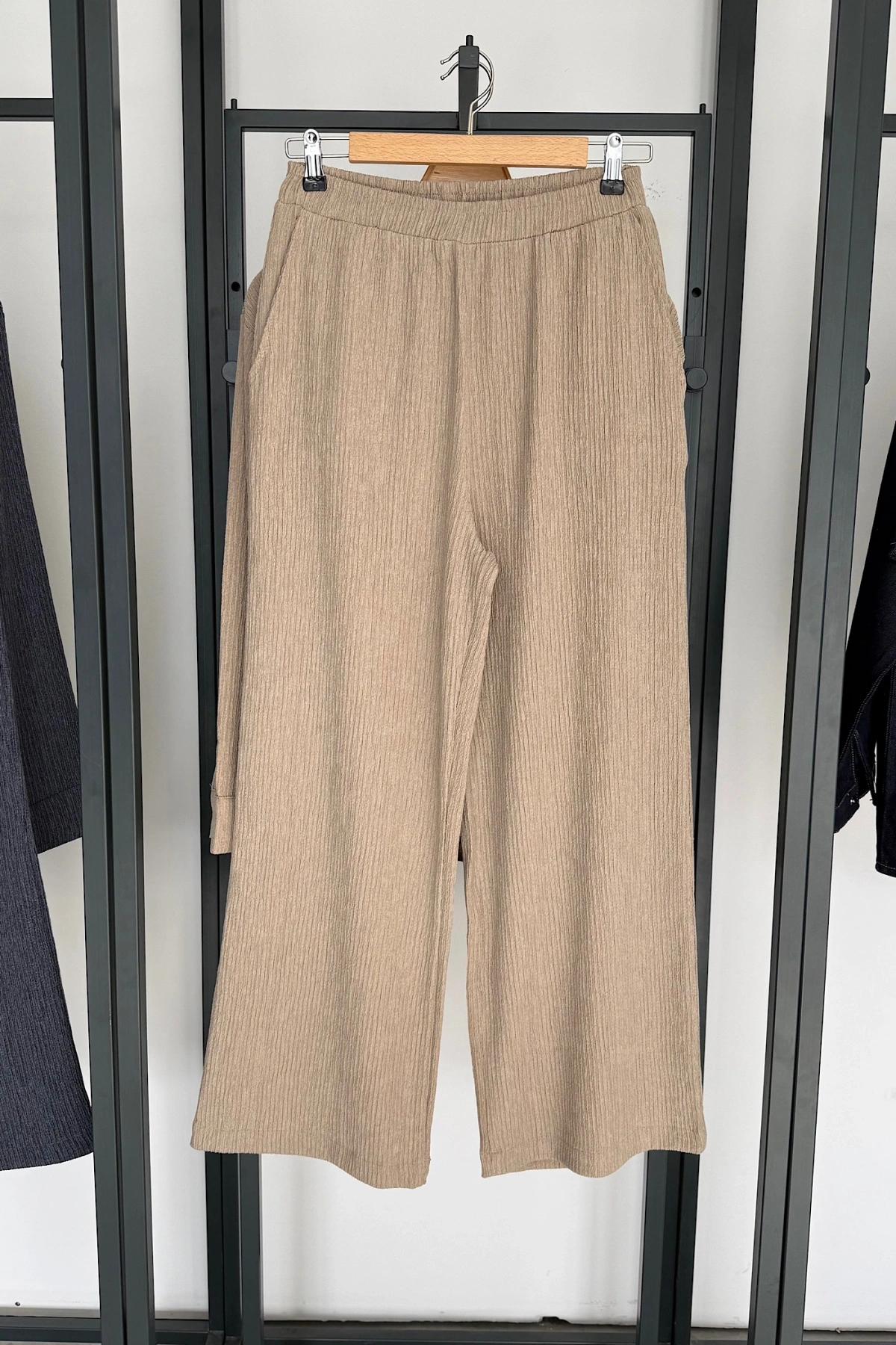 Gömlek Pantolon Takım Bej