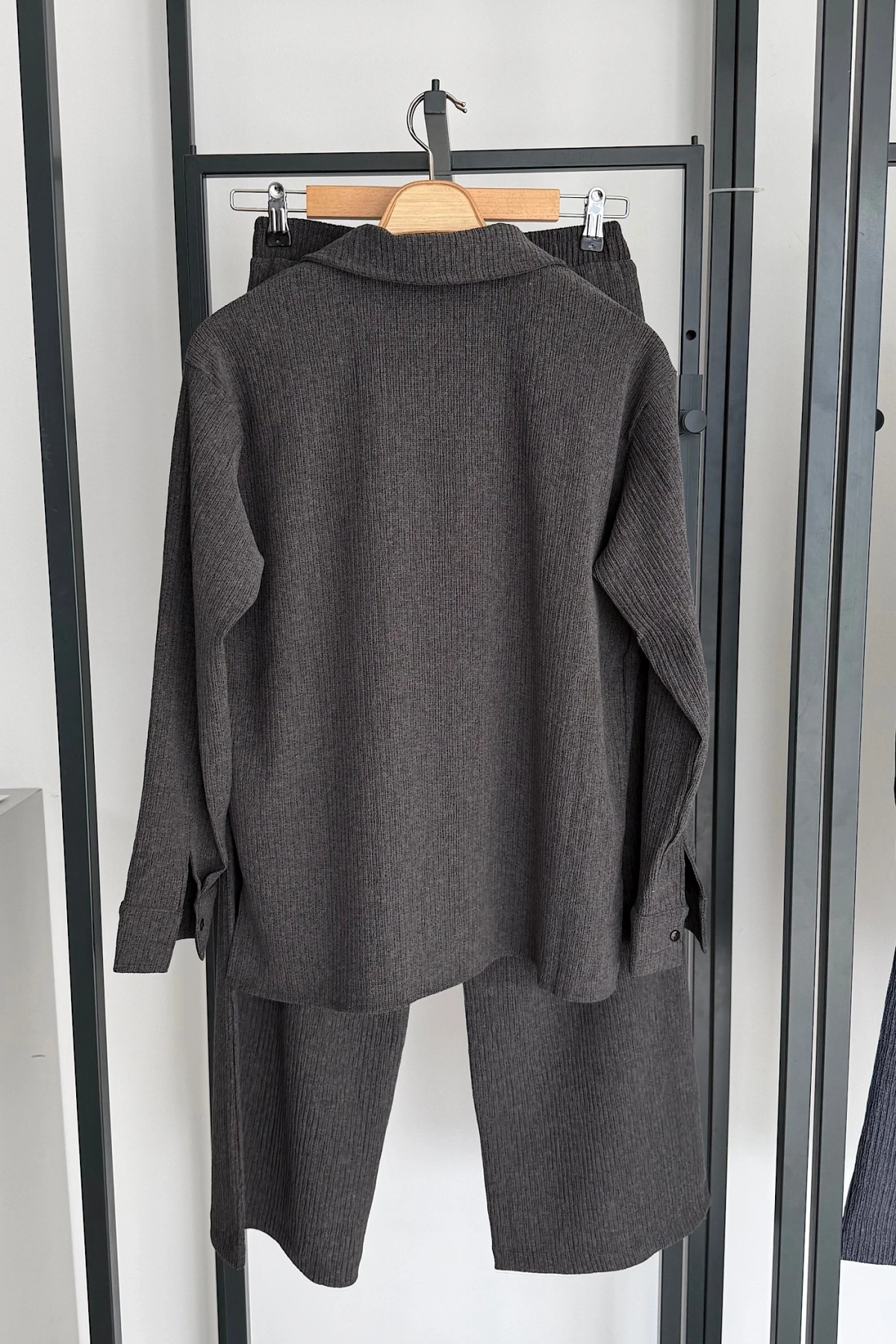 Gömlek Pantolon Takım Antrasit