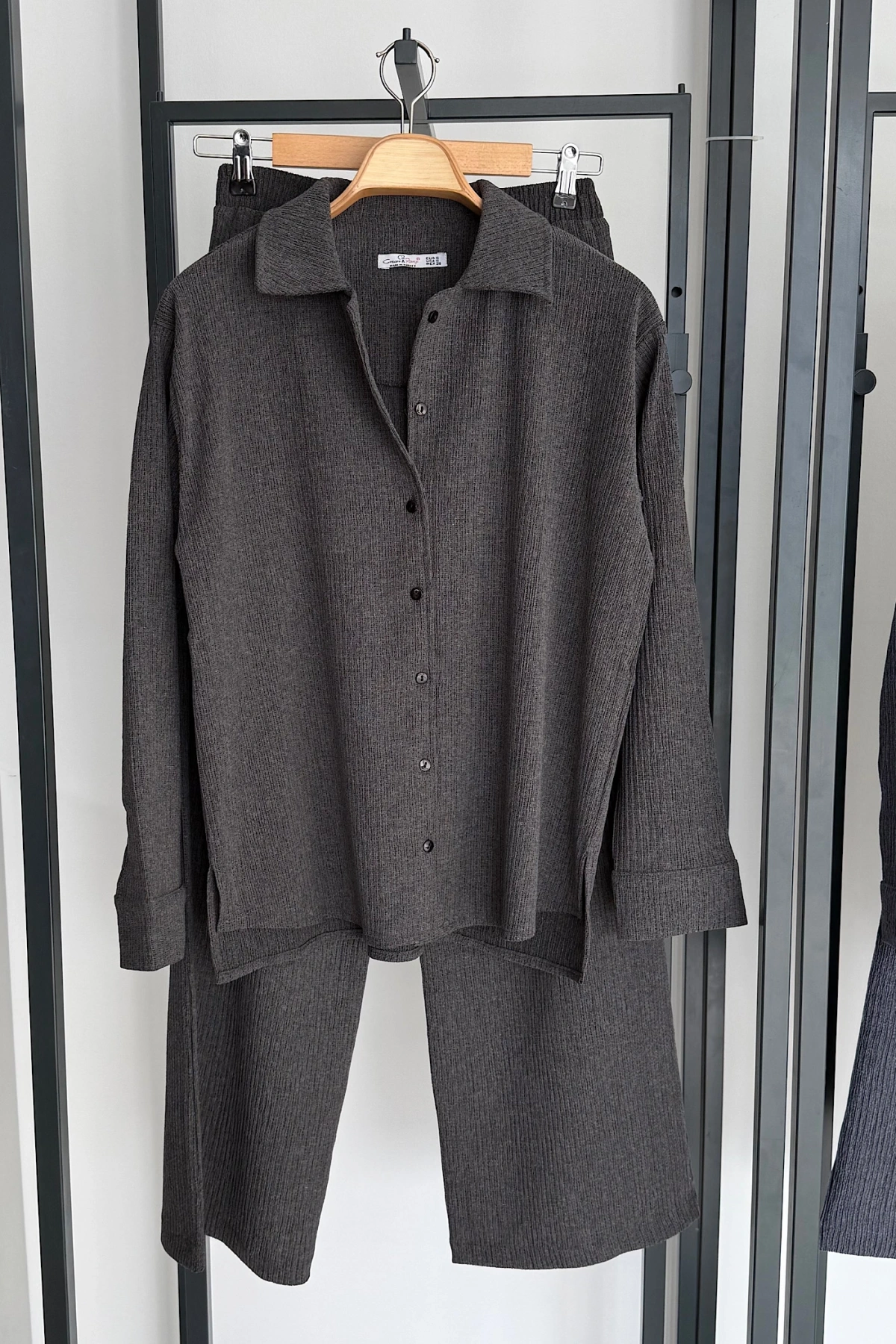 Gömlek Pantolon Takım Antrasit