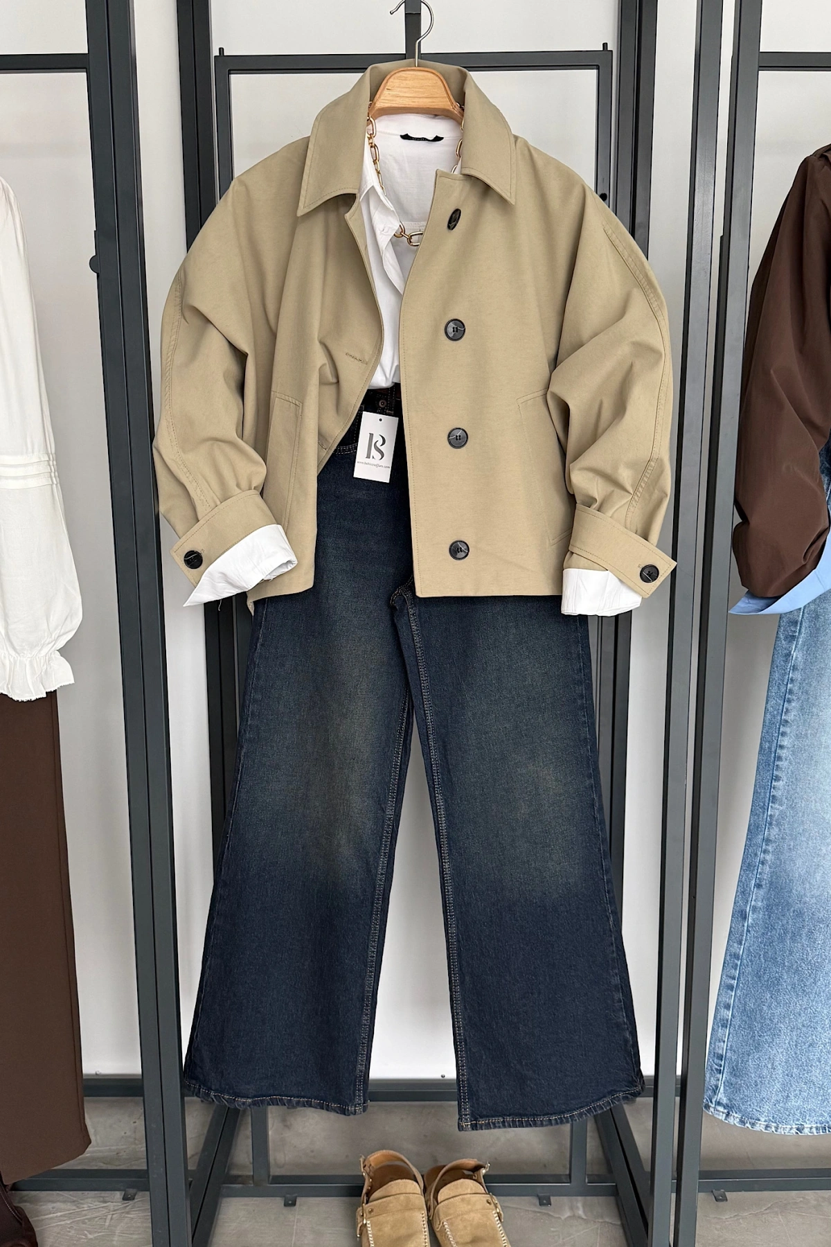 Yarasa Kol Crop Trenç Yeşil