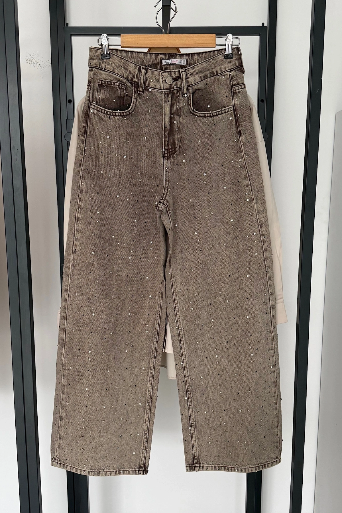 Seyrek Taşlı Jean Kum Beji