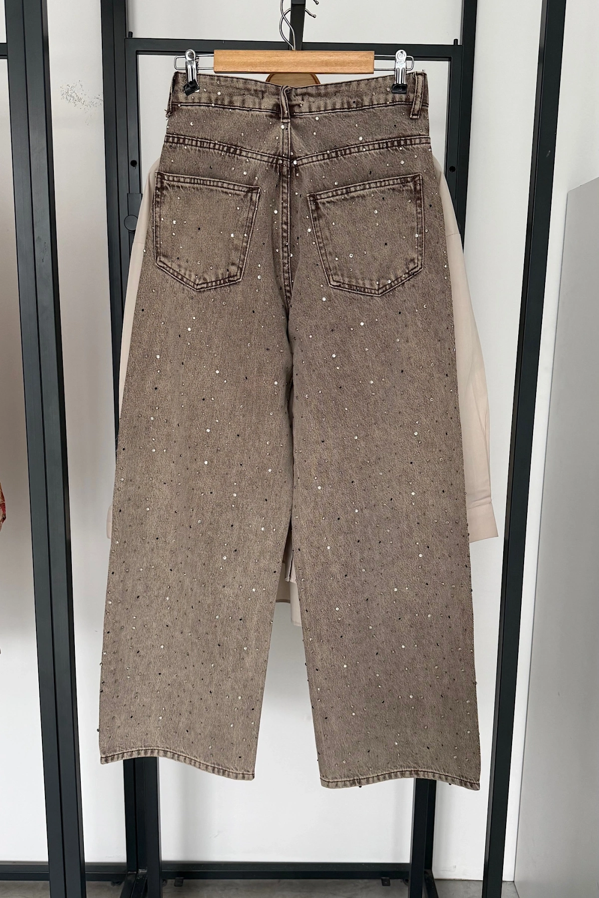 Seyrek Taşlı Jean Kum Beji