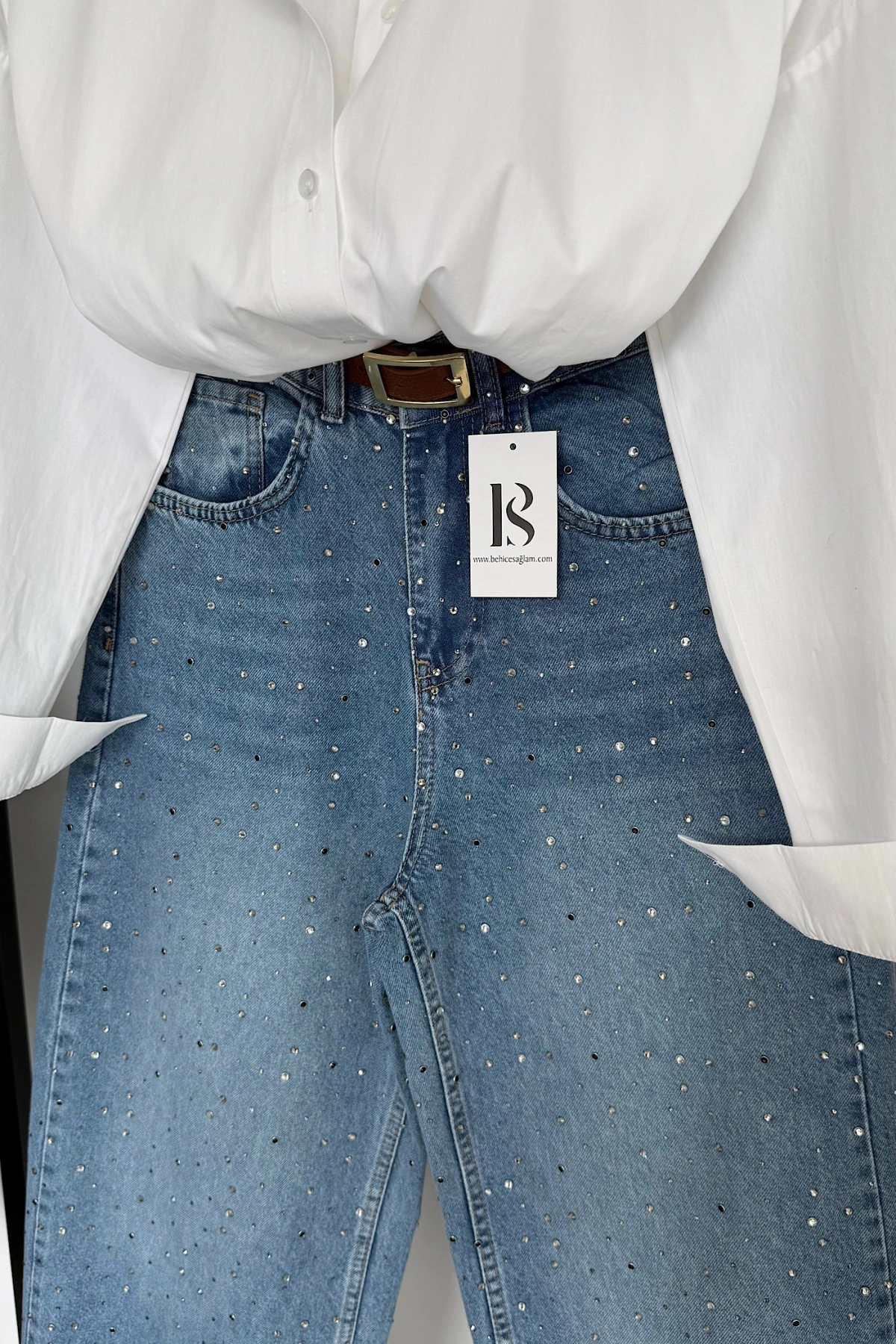 Bs Oversize Poplin Gömlek Beyaz