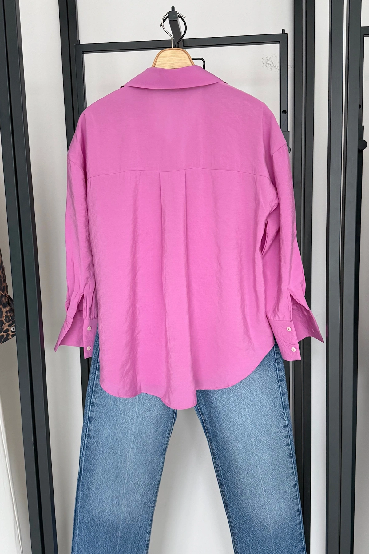 Basic Modal Gömlek Mor