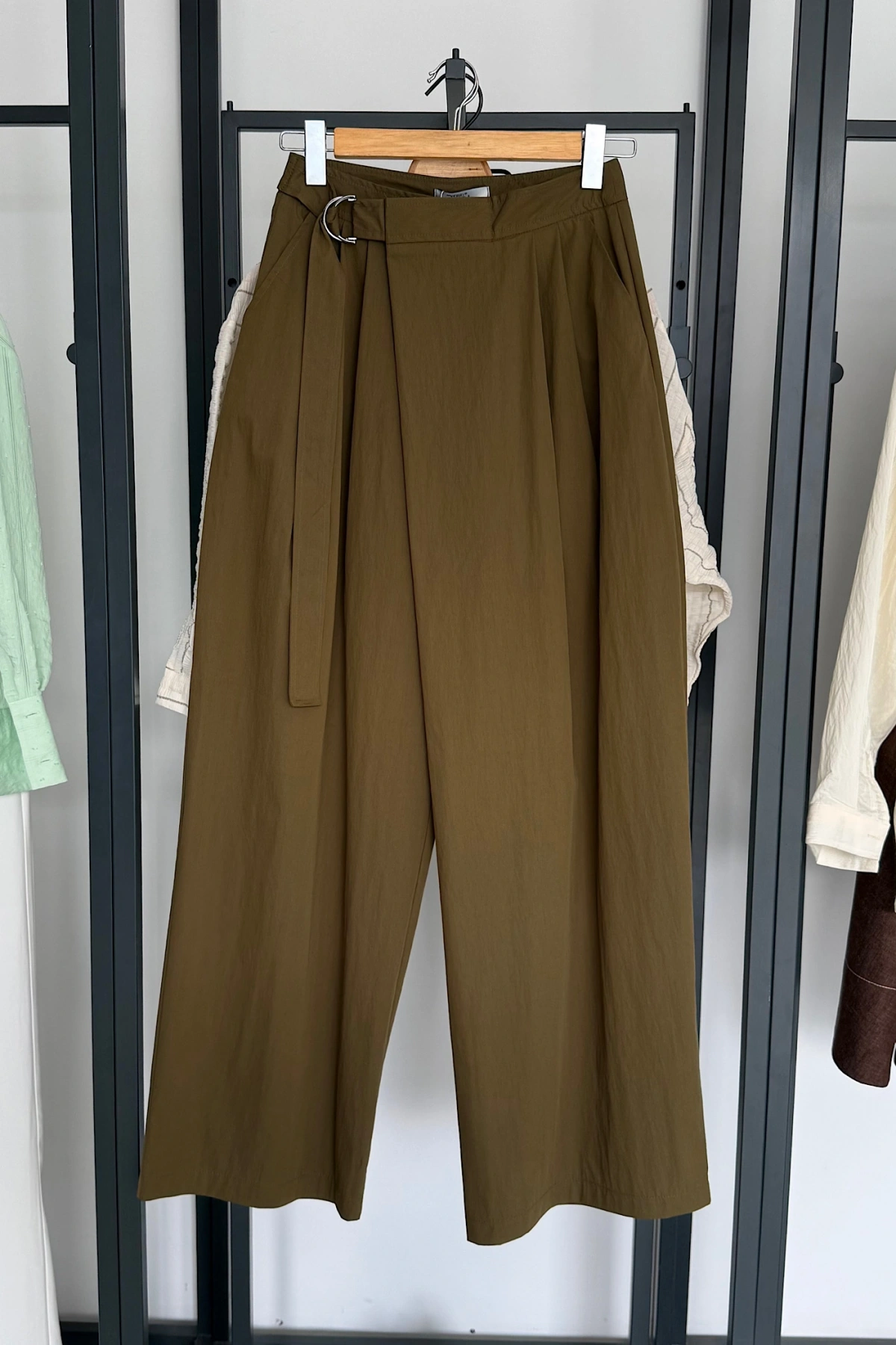 Kuşaklı Pantolon Olive