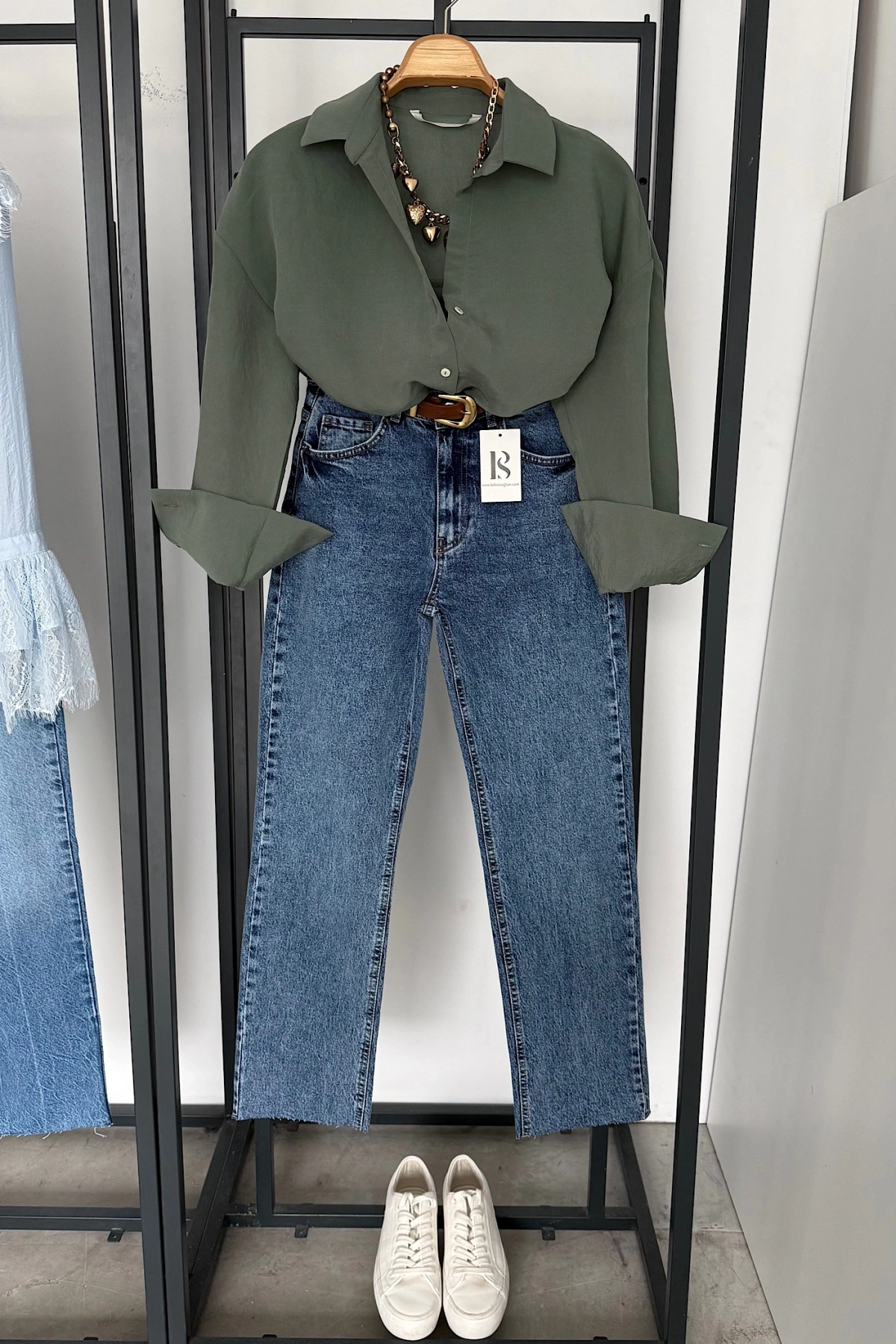 Basic Modal Gömlek Yeşil