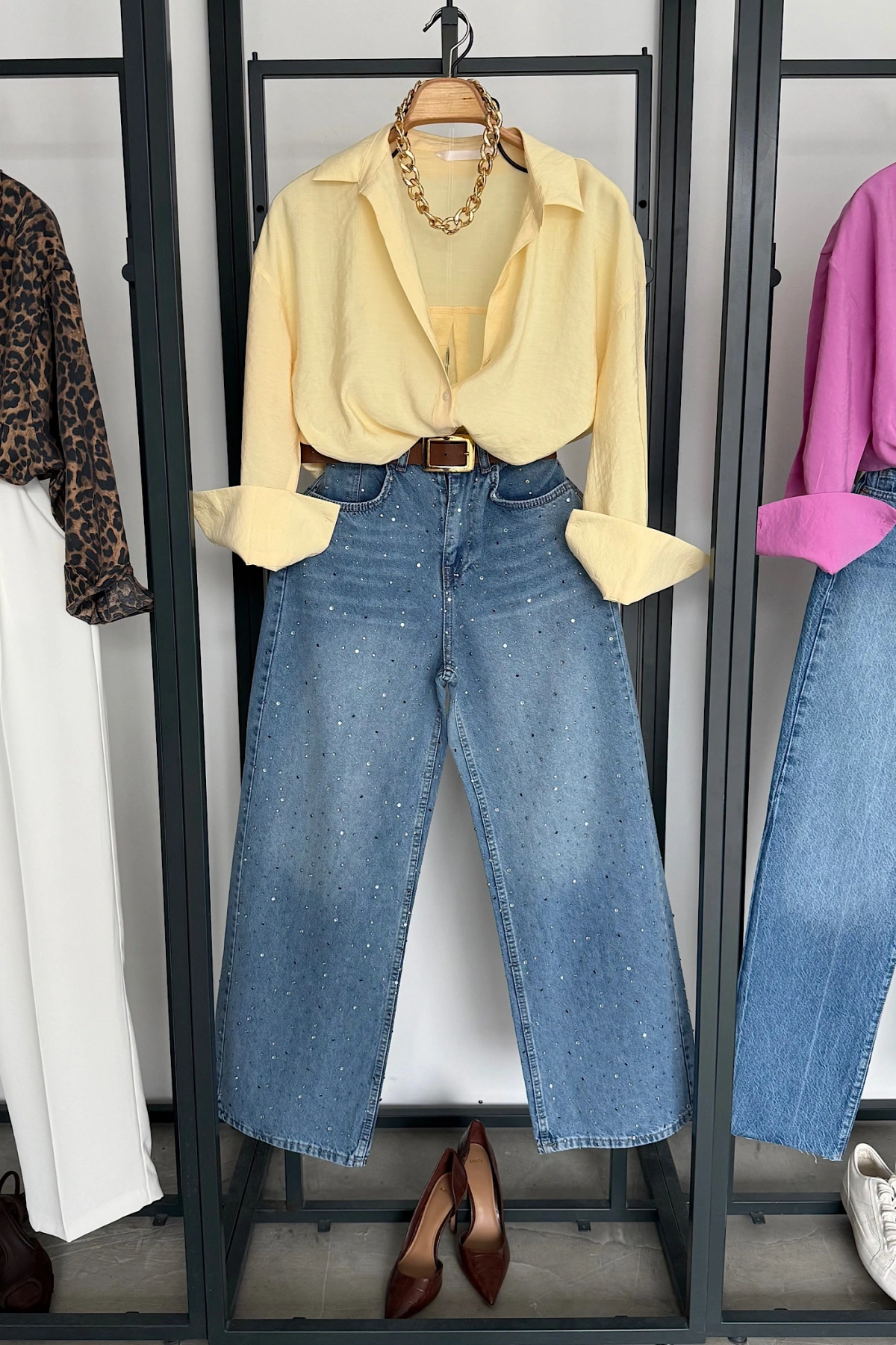 Basic Modal Gömlek Sarı