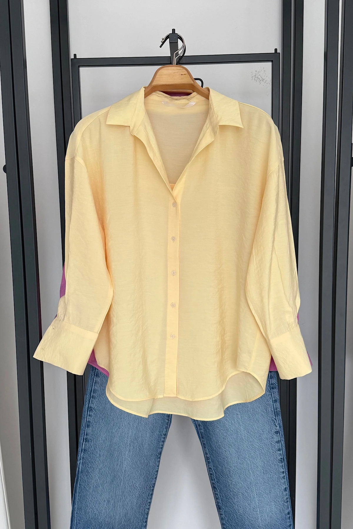 Basic Modal Gömlek Sarı